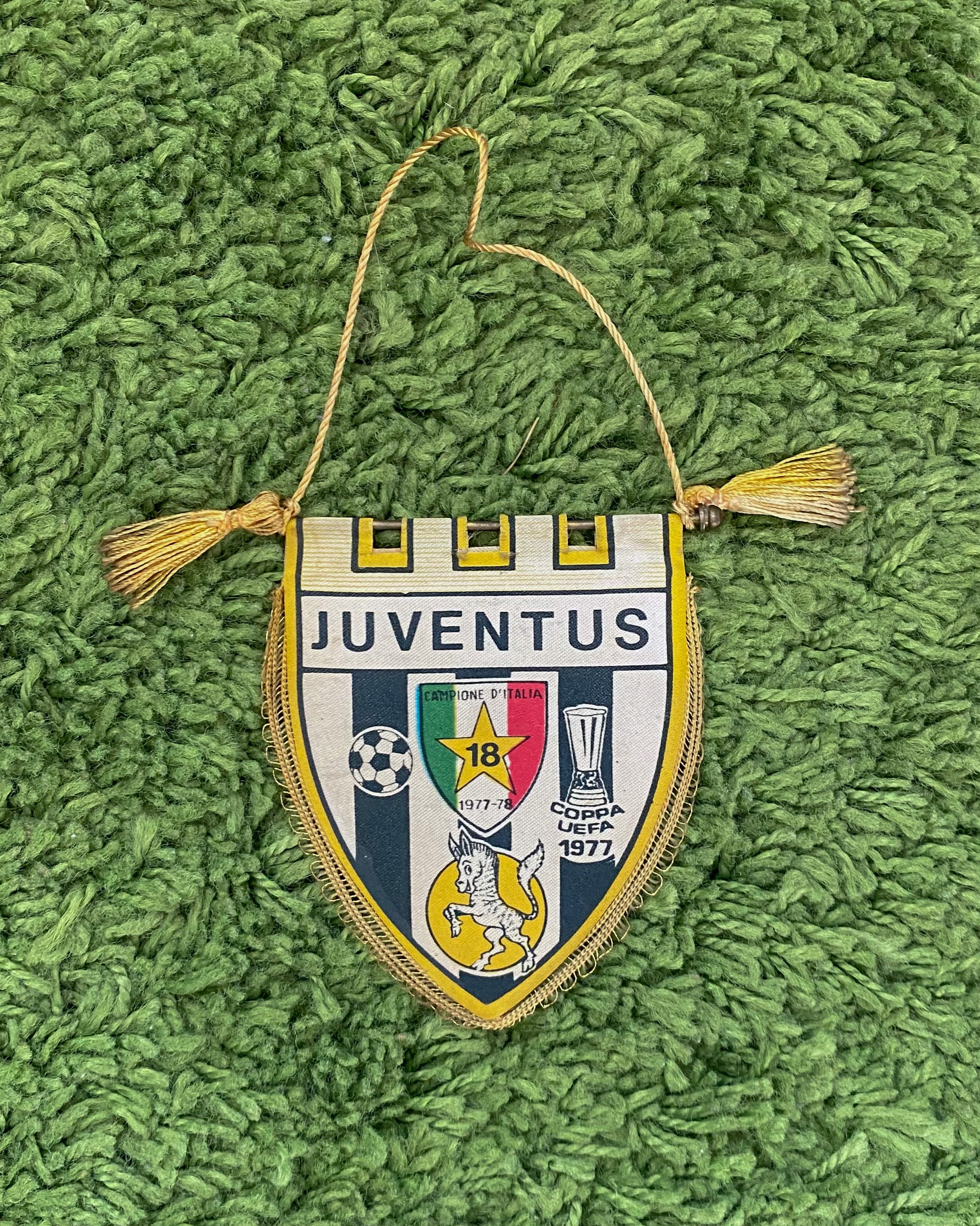 JUVENTUS FC - 1977/1978 - PENNANT/MINI FLAG - UEFACUP