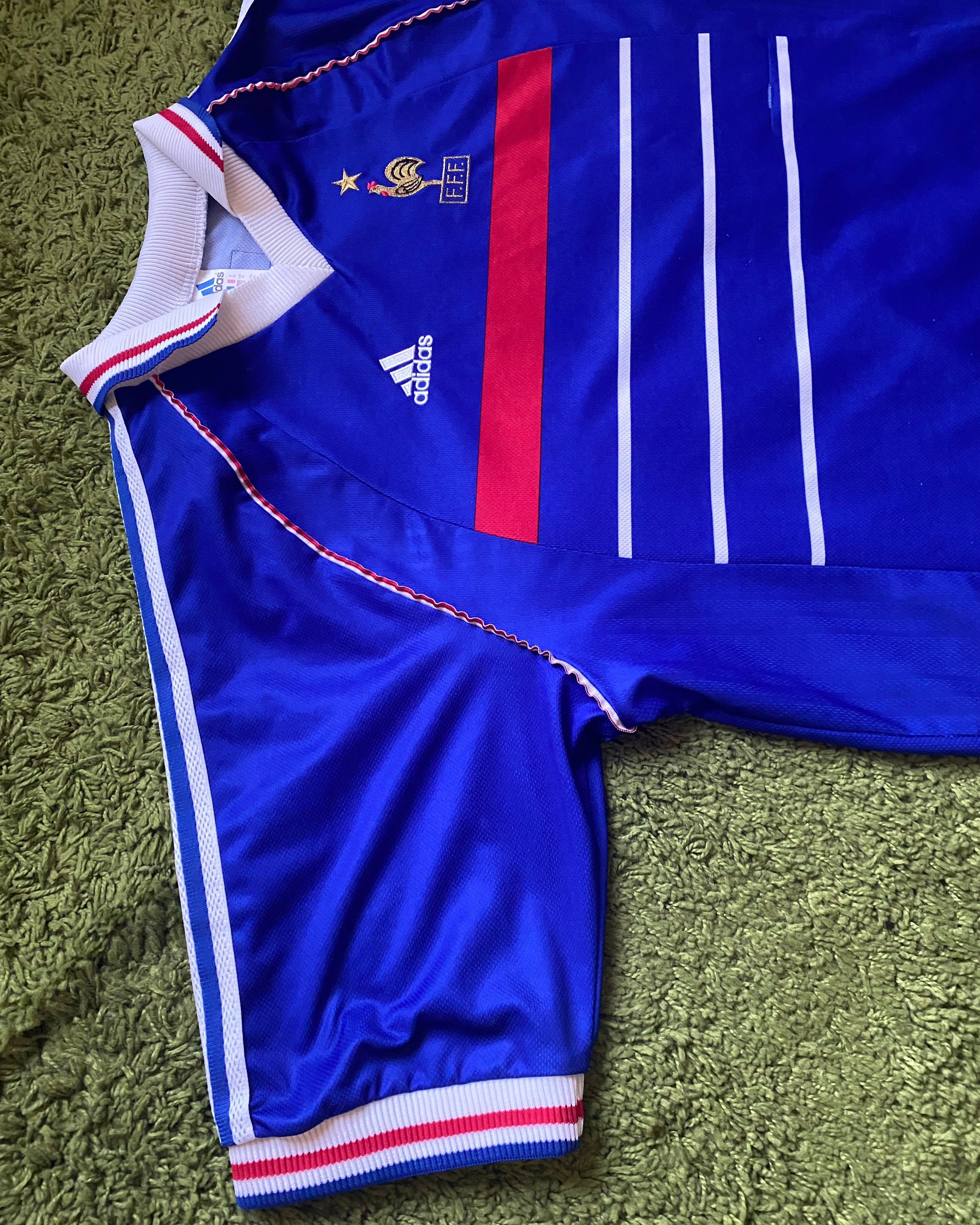 FRANCE - WORLD CUP 1998 - ZIDANE - HOME KIT - XL