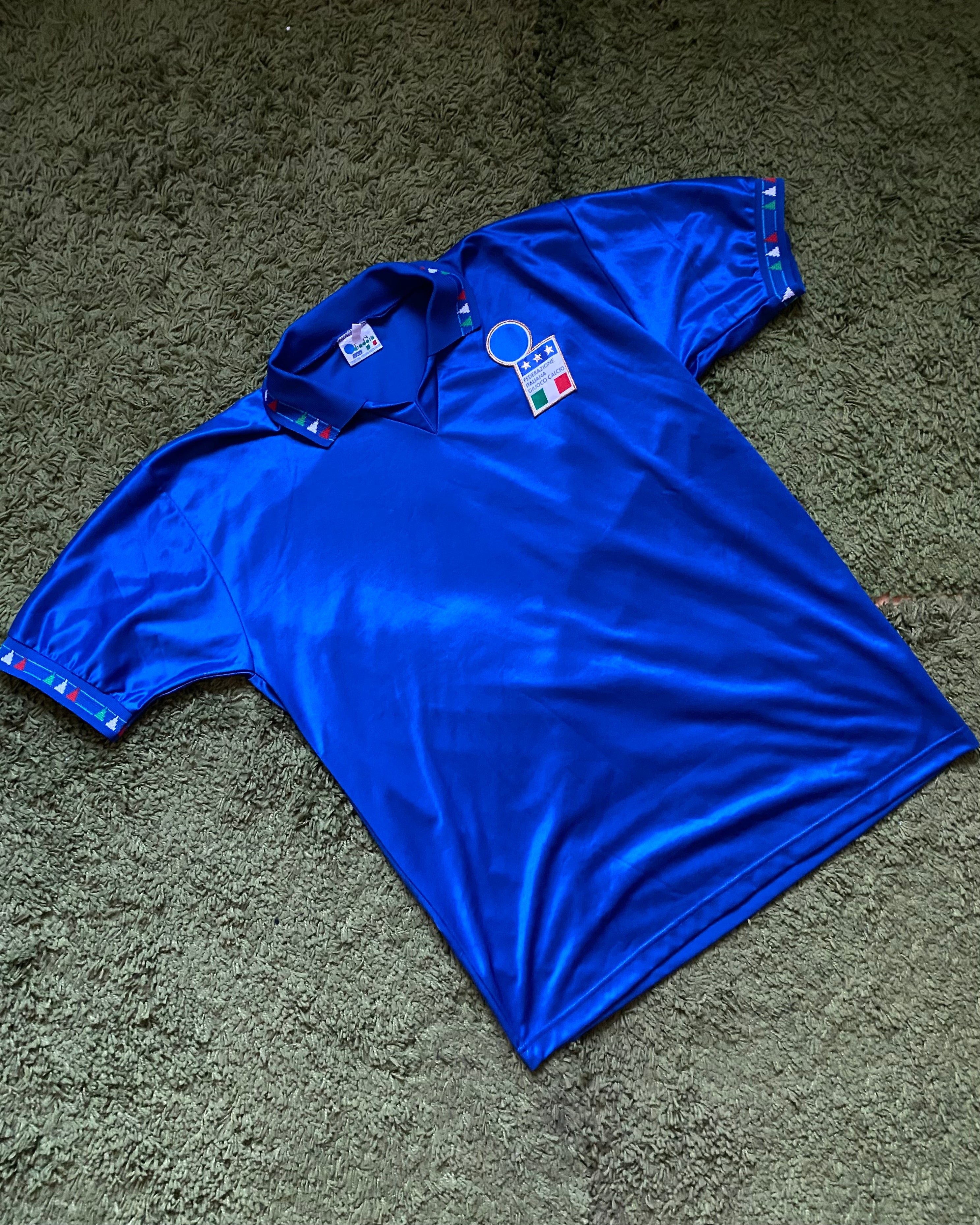 ITALY - 09/09/1992 - MATCH WORN DINO BAGGIO VS NETHERLANDS - HOME KIT - L