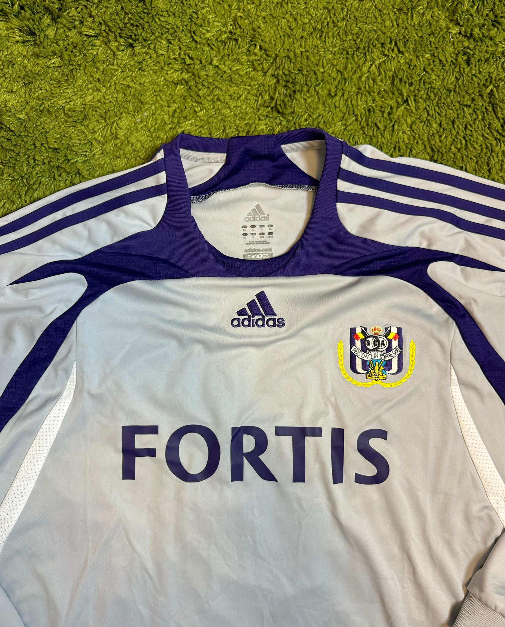 RSC ANDERLECHT - POLAK - MATCH ISSUED - 2007/2008 - AWAY KIT - XL