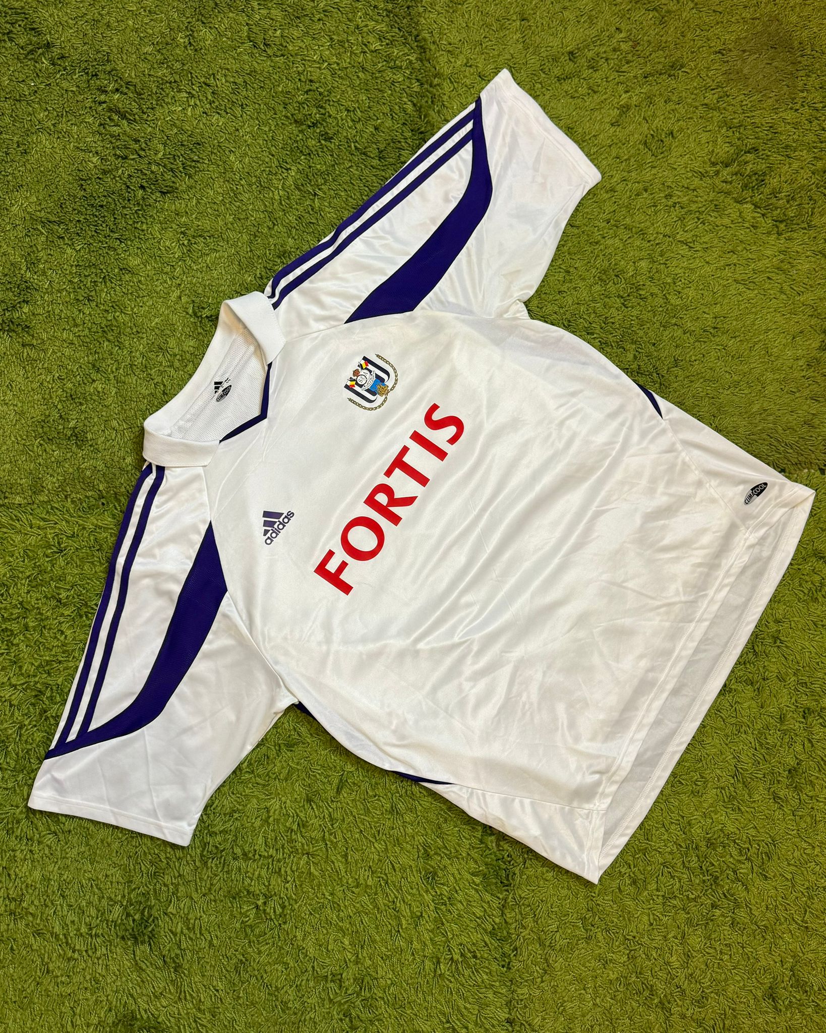 RSC ANDERLECHT - JUNIOR NGALULA MBUYI - MATCH ISSUED - 2003/2004 - HOME KIT - XL